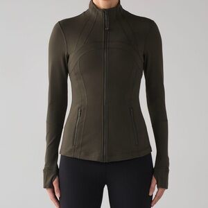 lululemon athletica Olive Green Full-Zip Jacket
